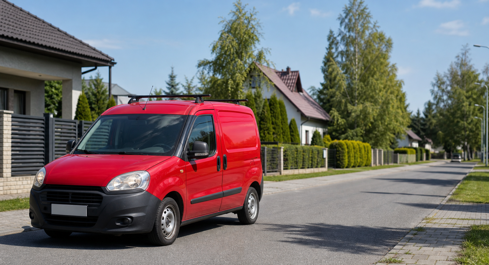 Balionexa automobilis vyksta į dujų baliono keitimo iškvietimą